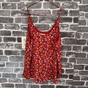NWT Loft cami blouse polka dot shirt top